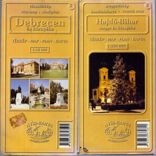 2 db trkp: Debrecen s krnyke - Hajd-Bihar megye s krnyke