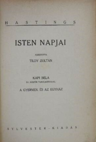 Isten napjai