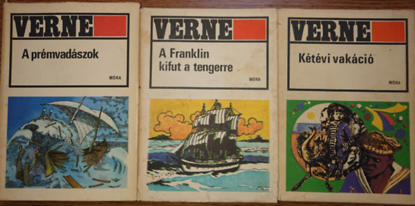 3 knyv Jules Verne-tl: A prmvadszok, A Franklin kifut a tengerre, Ktvi vakci