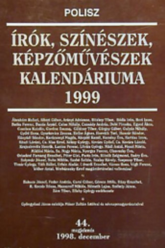 rk, sznszek, kpzmvszek kalendriuma 1999