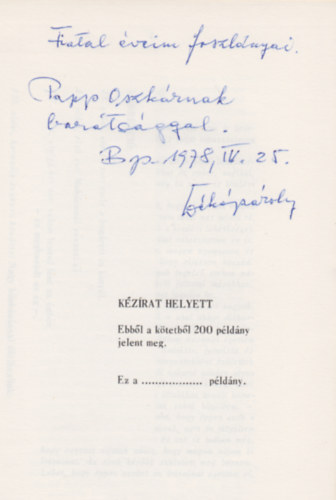 R�gi versek - fiatal �veim foszl�nyai