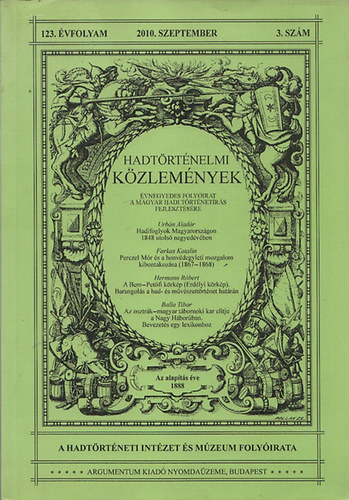 Hadtrtnelmi kzlemnyek 2010/3. szm (123. vf.)