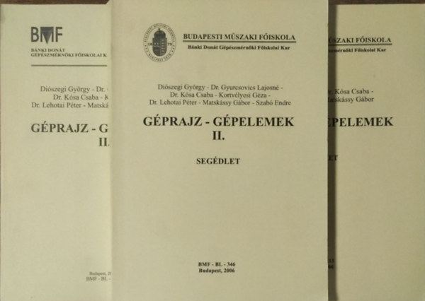 Diszegi Gyrgy  (szerk.) - Gprajz - gpelemek, II. + II. - Segdlet + III. - Segdlet (3 ktet)