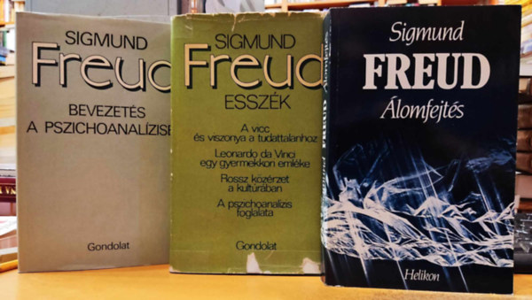 Sigmund Freud - 3 db Sigmund Freud: lomfejts + Bevezets a pszichoanalzisbe + Esszk