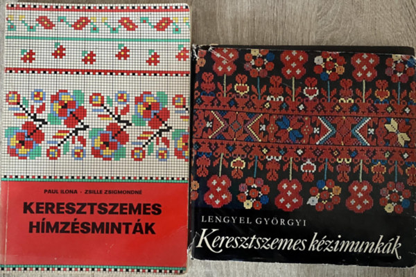 Lengyel Gyrgyi Paul Ilona-Zsille Zsigmondn - 2 db Keresztszemes knyv:keresztszemes kzimunkk,Keresztszemes hmzsmintk