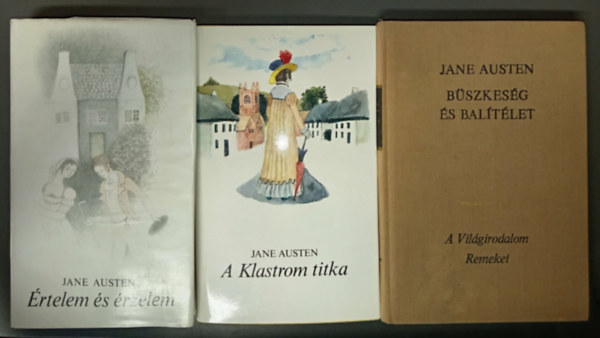 Jane Austen reg�nyek 3 db: �rtelem �s �rzelem + A Klastrom titka + B�szkes�g �s bal�t�let