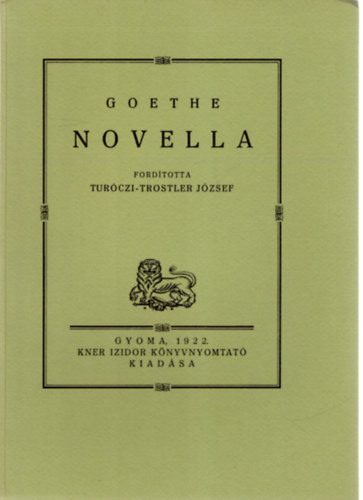 Novella (Monumenta Literarum II. sorozat, 9. szm)