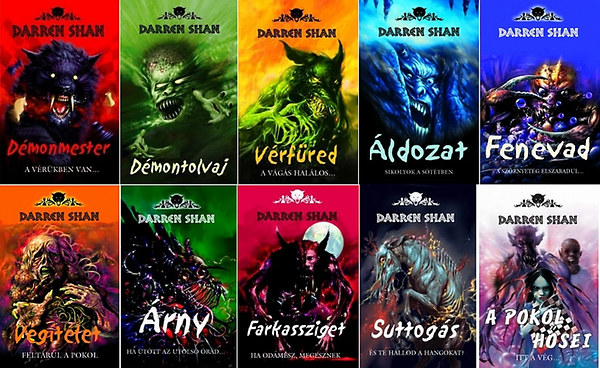 Dmonvilg 1-10. (Dmonmester + Dmontolvaj + Vrfred + ldozat + Fenevad + Vgtlet + rny + Farkassziget + Suttogs + A pokol hsei)