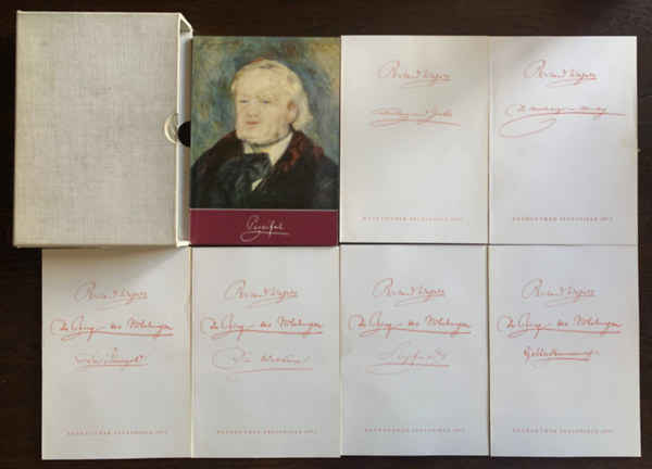 Richard Wagner - Die Programmhefte der Bayreuther Festspiele 1975. I-VII. Richard Wagner - (Az 1975. Bayreuthi nnepi Jtkok programfzetei I-VII. nmet, angol, francia hromnyelv)