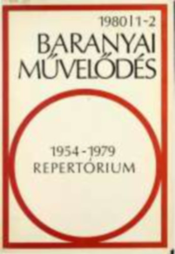Baranyai Mvelds Repertrium 1954-1979