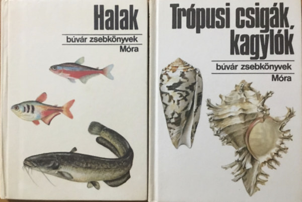 Halak + Trpusi csigk, kagylk - Bvr zsebknyvek (2 ktet)