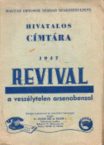 Magyar Orvosok Szabad Szakszervezete hivatalos c�mt�ra 1947
