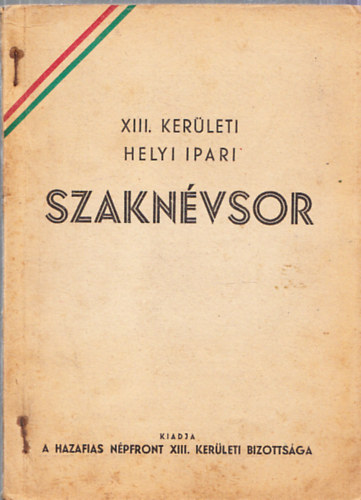 XIII. kerleti helyi ipari szaknvsor