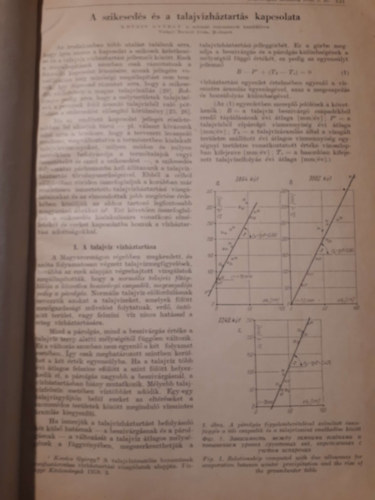 A szikeseds s a talajvzhztarts kapcsolata (Hidrolgiai kzlny 1960. 2.  sz)