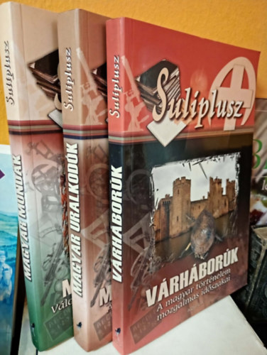 R�cz Anik�, Farkas Anik� Mezei Tam�s - 3 db Suliplusz k�nyv - V�rh�bor�k - Magyar uralkod�k - Magyar mond�k