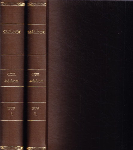 Századok CXIII. évfolyam, 1979 I-II.