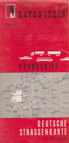Deutsche Strassenkarte 1: 250 000 - Ruhrgebiet