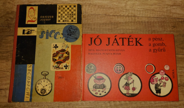 2 klasszikus foglalkoztat� gyerekeknek: Sicc!, J� j�t�k a gomb, a p�nz, a gy�r�