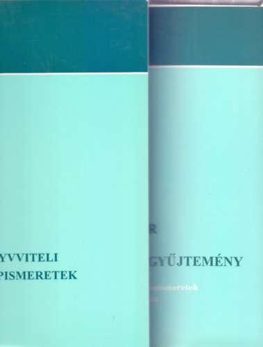 Knyvviteli alapismeretek 731/1997 + Pldatr s feladatgyjtemny a Knyvviteli alapismeretek cm knyvhz 732/1997