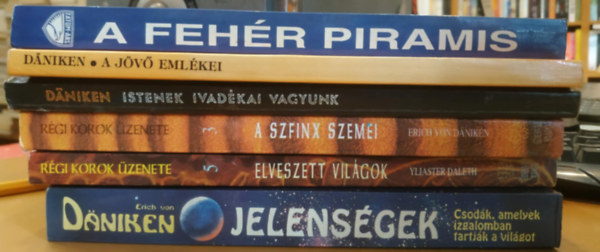 6 db Ezotria: Jelensgek (Csodk, amelyek izgalomban tartjk a vilgot); A szfinx szemei; Elveszett vilgok; Istenek ivadkai vagyunk; A jv emlkei; A fehr piramis