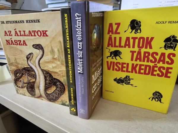 4db ktet llatokrl, KNYVMENT AJNLAT: Az llatok nsza+ ptmvszek az llatvilgban+ Mirt sr az elefnt?+ Az llatok trsas viselkedse