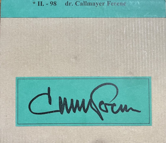 dr. Callmeyer Ferenc ptsz Ikonok (kibvtett killtsi katalgus)