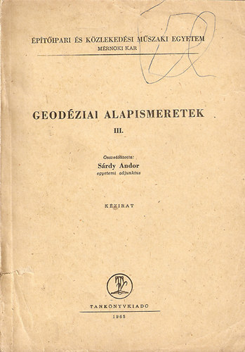 Geodziai alapismeretek III.