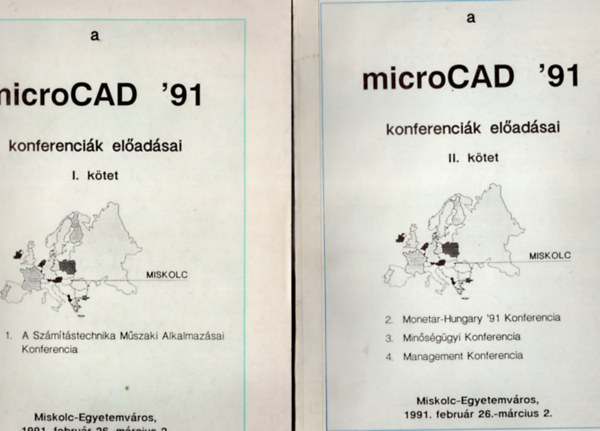 A microCAD '  91 konferencik eladsai I-II. ktet Miskolc, 1991. februr 26.-mrcius 2.