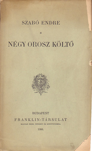 Szab Endre - Ngy orosz klt