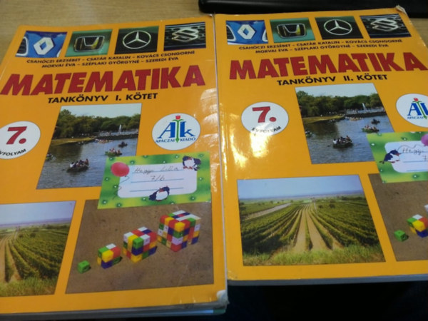 Csah�czi-Csat�r-Kov�cs-Morvai-Sz�plaki-Szeredi - Matematika tank�nyv 7. �vfolyam I-II. k�tet