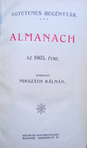 Almanach az 1905. �vre