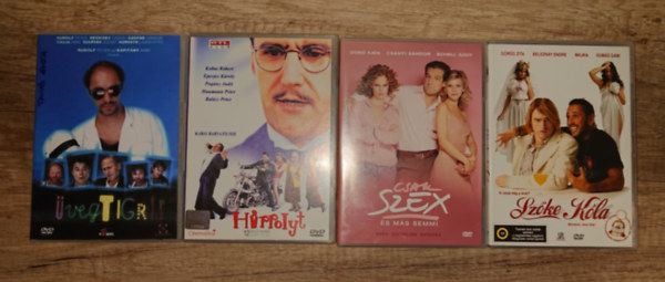 Goda Krisztina, Kabay Barna Rudolf Péter - 4 magyar vígjáték DVD-n: Üvegtigris, Hyppolit, Csak szex, és más semmi, Szőke kóla