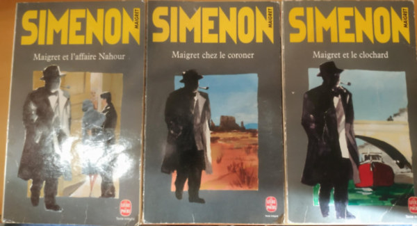 3 db Maigret, francia: Maigret et l'affaire Nahour + Maigret chez le coroner + Maigret et le clochard