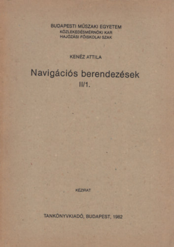 Navigcis berendezsek II/1.