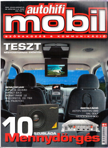 Autohifi mobil 2004. július-augusztus VIII. évfolyam 5-6. szám