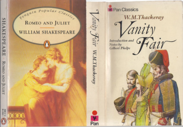 2 db klasszikus regny angolul: Vanity Fair + Romeo and Juliet