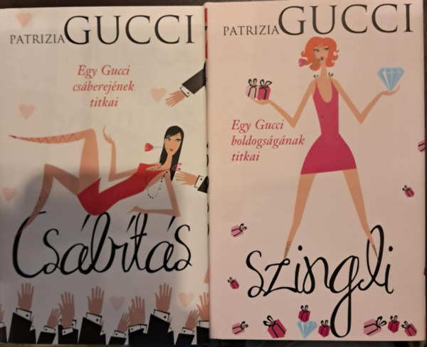 2 db-os Patrizia Gucci KNYVMENT AJNLAT: Szingli+Csbts