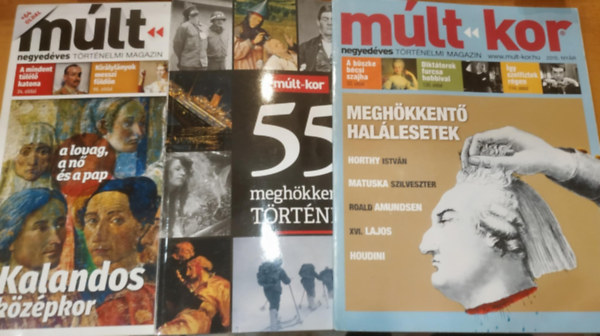 3 db Mlt-kor magazin (Szrvnyszmok, a termklapon)