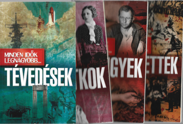 4 db Minden idk legnagyobb... knyv, Tvedsek, Titkok, Bngyek, Rmtettek
