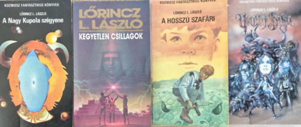 Lrincz L. Lszl Sci-fi regnyei knyvcsomag (5 m 4 ktetben) A nagy kupola szgyene / Kegyetlen csillagok / rk visszatrs + A hossz szafri / vlt bika