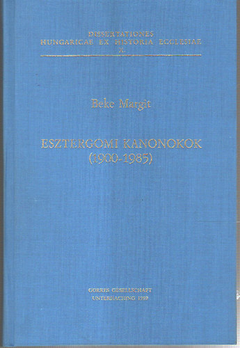 Esztergomi kanonokok (1900-1985)