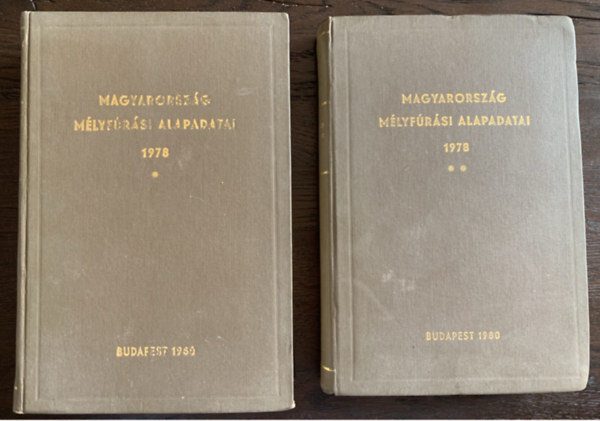 Magyarorszg mlyfrsi alapadatai 1978 I-II.