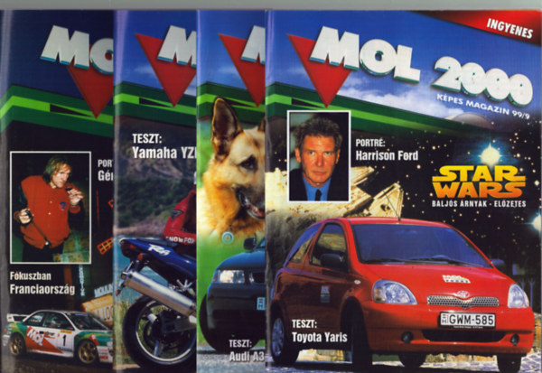 4 db MOL k�pes magazin: 99/5, 99/7, 99/9, 99/10