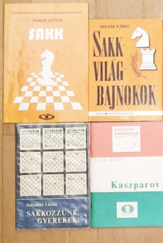 4db sakkal kapcsolatos m� - Kaszparov, Sakkozzunk, gyerekek!, Sakkvil�gbajnokok, Sakk