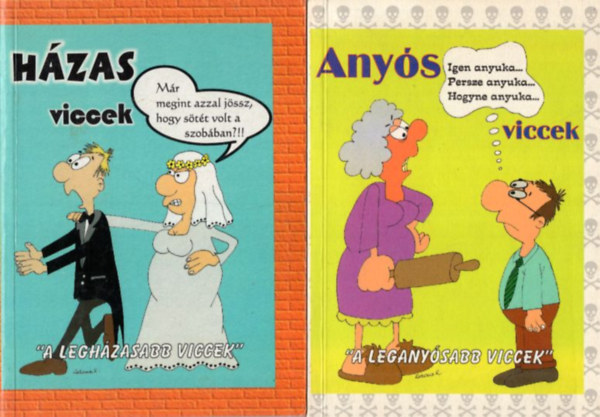 2 db viccknyv :Anys viccek + Hzas viccek