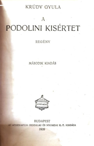 A Podolini k�s�rtet