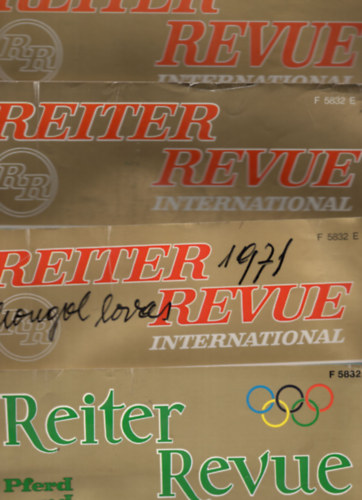 Reiter Revue International 1968/1, 1971/5, 1974/9,1976/3, ( 4 szm egytt ) - nmet