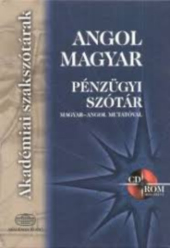 Angol-magyar pnzgyi sztr- Magyar-angol mutatval