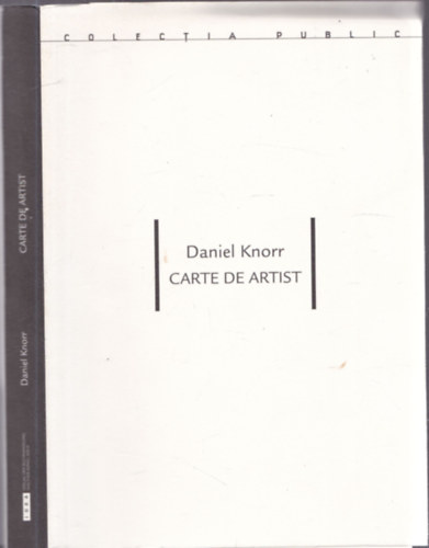 Daniel Knorr - Carte de Artist (dediklt, szmozott mvszknyv, kivehet trgyakkal)