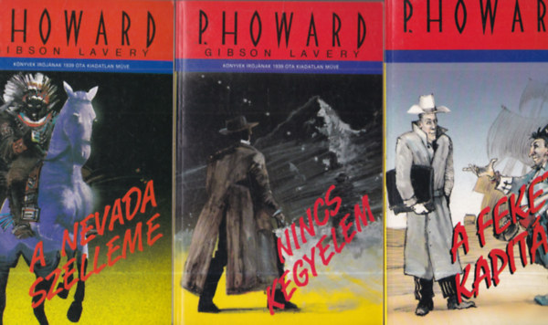 3 db. Rejt� Jen� m�: A fekete kapit�ny + Nincs kegyelem + A Nevada szelleme